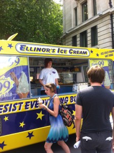 Bonita Ellinor Serving Ice Cream In Centeral London Event
