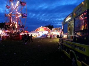 Ice Cream Van Hire Evening At The Fun Fair