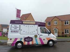 Ice cream van hire fully branded van