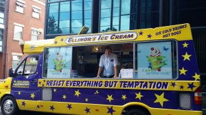 LV Ice cream van on tour