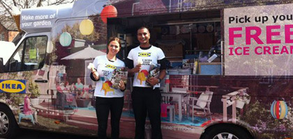 Fully Branded Ice Cream Van for Corporate Promotions Fully Branded Ice Cream Van for Corporate Promotions