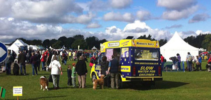 Hired Ice Cream van at an Event Ice Cream Van to Hire for an Event